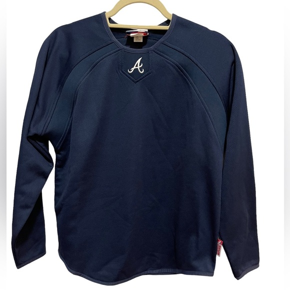 MLB - authentic - Majestic Atlanta Braves - long sleeve - heavy sweatshirt - Picture 1 of 4